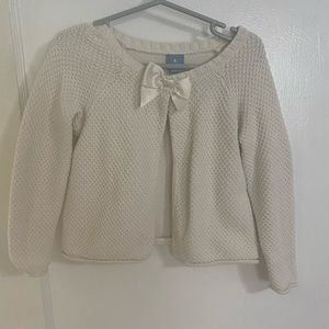 Size 4 baby GAP off white cardigan